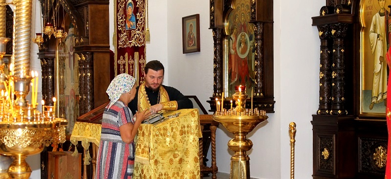 Божественная литургия в храме Рождества Христова в день памяти пророка Илии