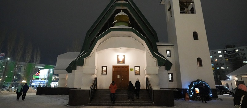 Всенощное бдение в храме Рождества Христова. Архиерейская служба