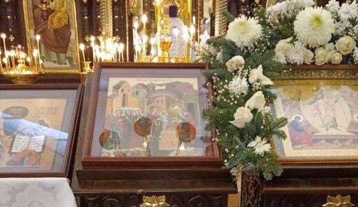 Божественная литургия в праздник Обрезания Господня в храме Рождества Христова