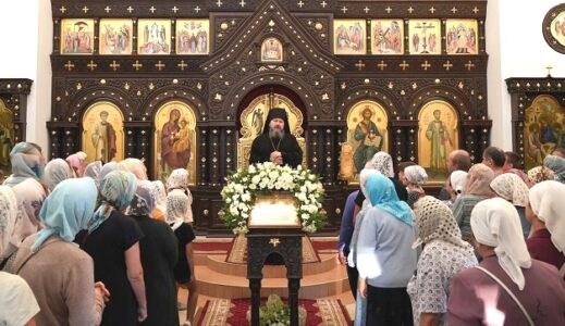 Епископ Варфоломей совершил всенощное бдение в канун Недели 10-й по Пятидесятнице в храме Рождества Христова