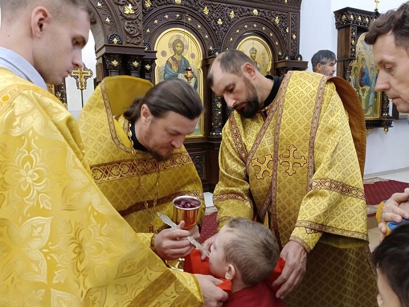 Божественная литургия в Неделю 26-ю по Пятидесятнице в храме Рождества Христова