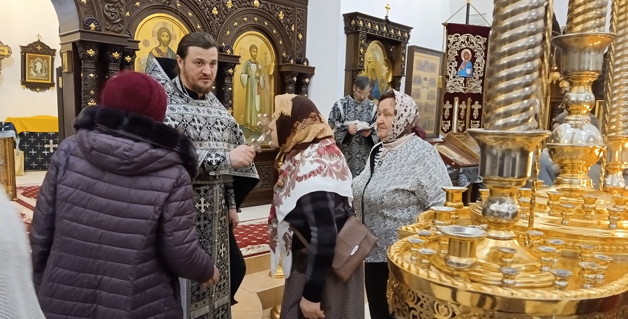 Литургия Преждеосвященных Даров в среду 1-й седмицы Великого поста в храме Рождества Христова