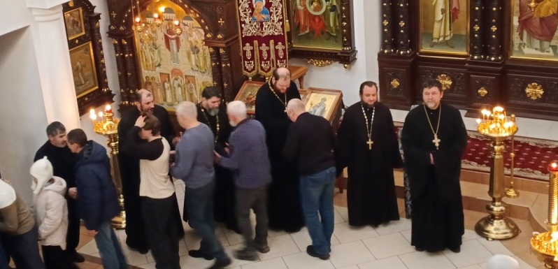 Всенощное бдение в Неделю сыропустную в храме Рождества Христова