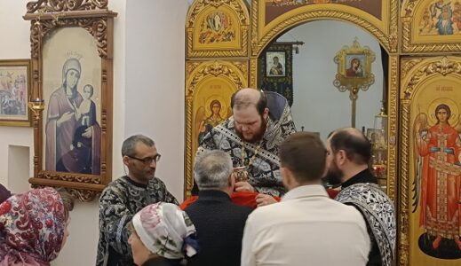 Вечерняя Литургия Преждеосвященных Даров в храме Богоявления Господня