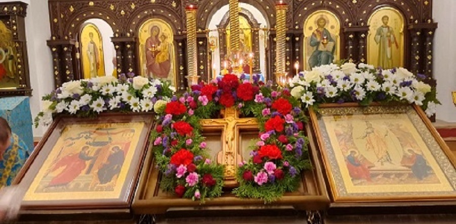 Божественная литургия в праздник Благовещения Пресвятой Богородицы в храме Рождества Христова