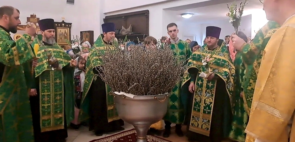 Всенощное бдение в канун Недели ваий, Входа Господня в Иерусалим, в храме Рождества Христова