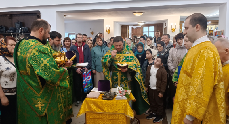 Божественная литургия в день Входа Господня в Иерусалим в храме Рождества Христова