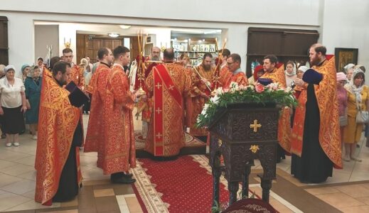 Всенощное бдение в храме Рождества Христова. Архиерейское богослужение